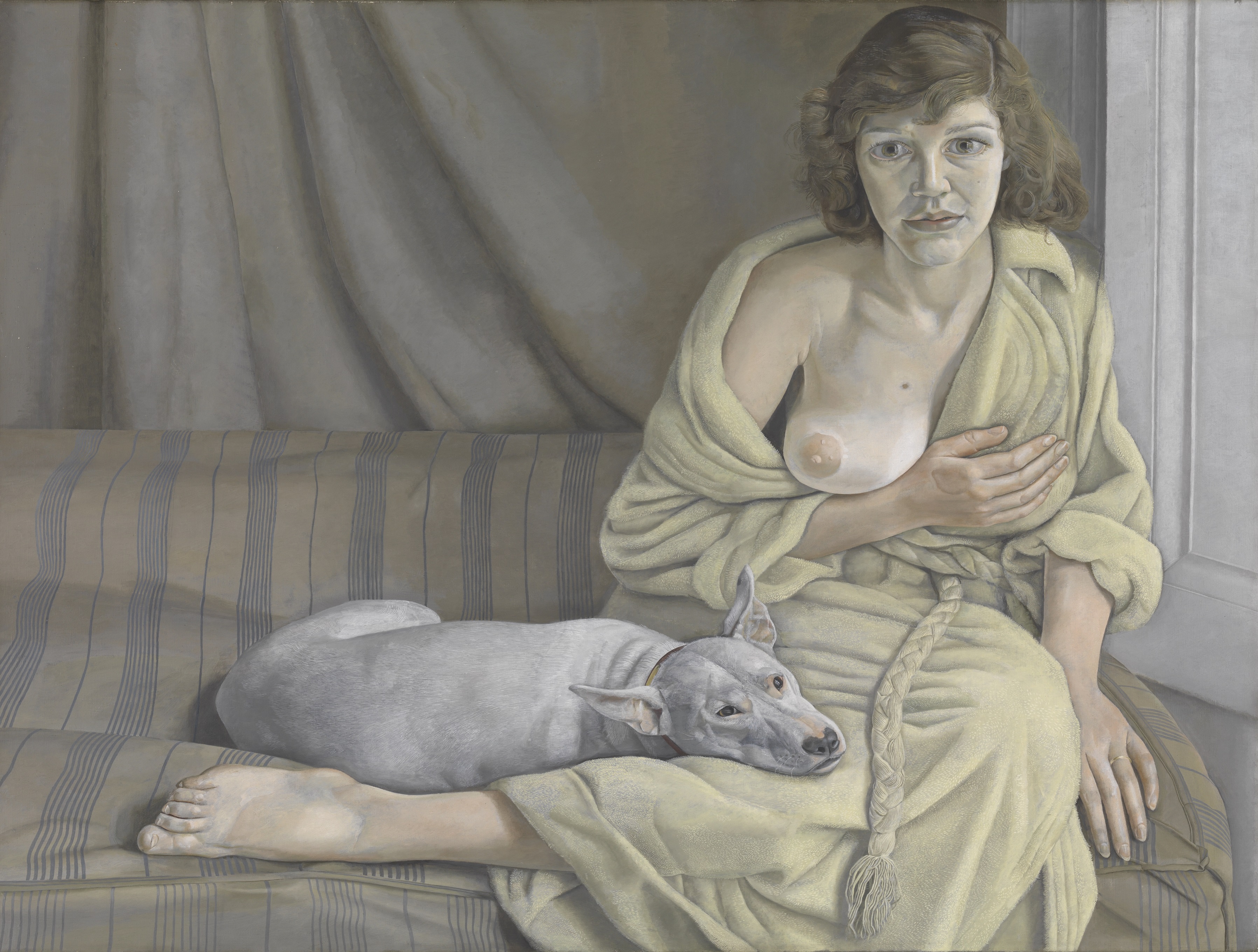 Lucian freud   girl with dog